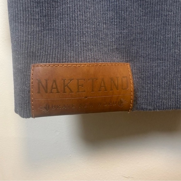 Naketano Grey Extra Long Tunic Length Hoodie Sweatshirt Size Medium - Picture 7 of 11